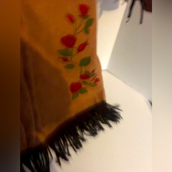 Native American/Indian Brown Dress Roses Child Size Large California Costume - Picture 2 of 6